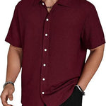 Back view of men's casual shirt
